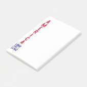 Amerika: vet, trots en vrij post-it® notes (Schuin)