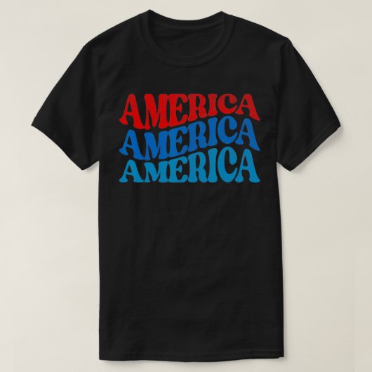 Amerika Vierde juli Amerikaanse Matching F T-shirt (Design voorkant)