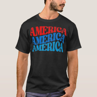  Amerika Vierde juli Amerikaanse Matching F T-shirt
