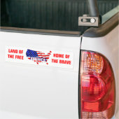 Amerika vieren bumpersticker (Op Truck)