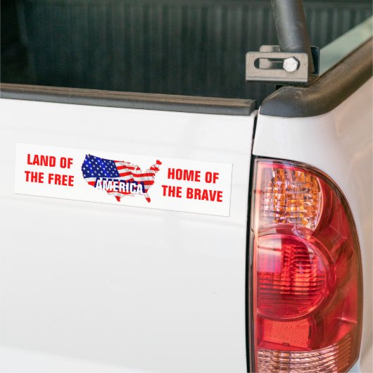 Amerika vieren bumpersticker (Op Truck)
