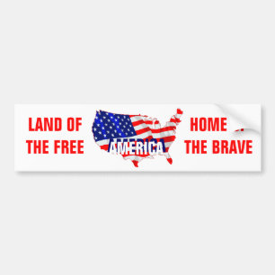 Amerika vieren bumpersticker