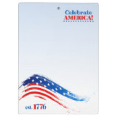 Amerika vieren klembord (Achterkant)