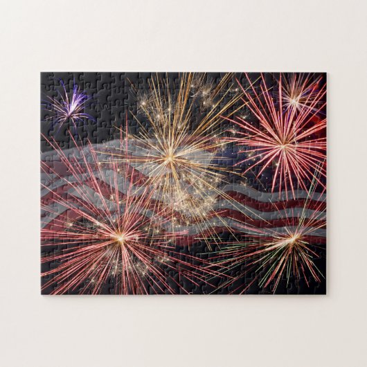 Amerika vieren legpuzzel (Horizontaal)