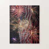 Amerika vieren legpuzzel (Verticaal)