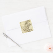 Amerika Vierkante Sticker (Envelop)