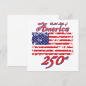 Amerika viert 250 jaar kaart (Voorkant / Achterkant)
