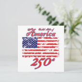 Amerika viert 250 jaar kaart (Staand voorkant)
