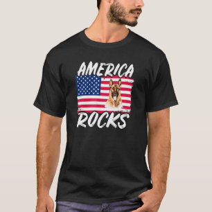 Amerika viert de Amerikaanse vlag op de vierde pla T-shirt