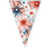 Amerika viert feest vlaggetjes (Tweede vlag)