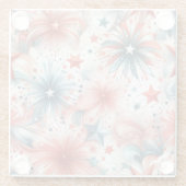 Amerika viert glazen onderzetter (Achterkant)