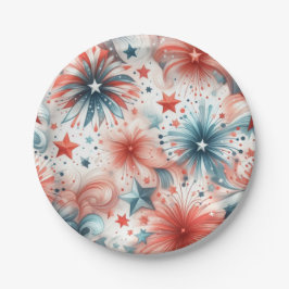 Amerika viert papieren bordje