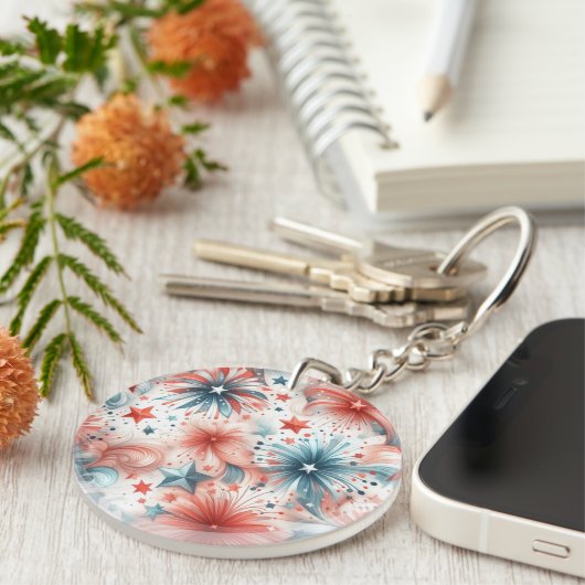 Amerika viert sleutelhanger (Voorkant Rechts)