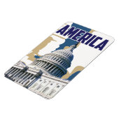 Amerika vintage reisposter magneet (Linkerzijde)