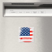 Amerika Vintage Reizen Toerisme Magneet (Insitu (Vaatwasser))
