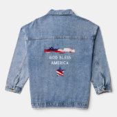 *~* Amerika Vlag AP27 Oude Glorie Patriottische US Denim Jacket (Achterkant)