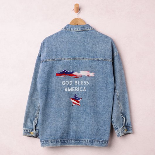 *~* Amerika Vlag AP27 Oude Glorie Patriottische US Denim Jacket (Hangar)