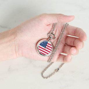 Amerika Vlag Horloge Gift USA