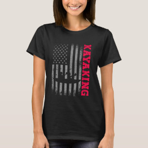 Amerika vlag kajak voor mannen vrouwen t-shirt