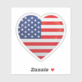 Amerika Vlag Liefde Icon Sticker (Vel)
