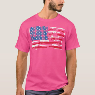 Amerika Vlag VS Geweren Murica Libertarian Conserv T-shirt