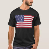 Amerika Vlag VS Vlag Rood Wit Blauw Unisex T-shirt (Voorkant)