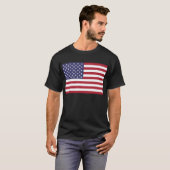 Amerika Vlag VS Vlag Rood Wit Blauw Unisex T-shirt (Voorkant volledig)