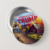 AMERIKA VOOR TRUMP RONDE BUTTON 7,6 CM (Voorkant /achterkant)