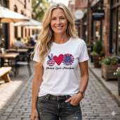 Amerika. Vrede. Liefde. Vrijheid. T-Shirt