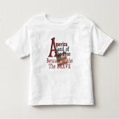 Amerika - Vrije land vanwege de Brave Kinder Shirts (Voorkant)