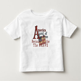 Amerika - Vrije land vanwege de Brave Kinder Shirts