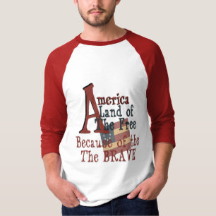 Amerika - Vrije land vanwege de Brave T-shirt