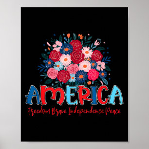 Amerika vrijheid moed onafhankelijkheid poster