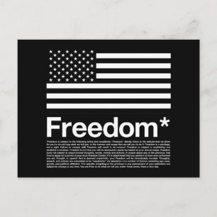 Amerika: Vrijheidsomstandigheden Briefkaart
