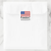 Amerika: Vrijheidsomstandigheden Ronde Sticker (Tas)