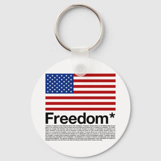 Amerika: Vrijheidsomstandigheden Sleutelhanger (Voorkant)
