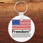 Amerika: Vrijheidsomstandigheden Sleutelhanger (Voorkant)