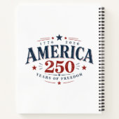 Amerika VS 250e, 250 jaar vrijheid Notitieboek (Achterkant)