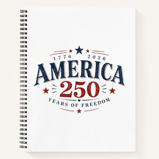Amerika VS 250e, 250 jaar vrijheid Notitieboek (Voorkant)