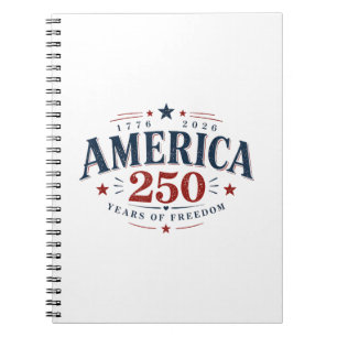 Amerika VS 250e, 250 jaar vrijheid Notitieboek