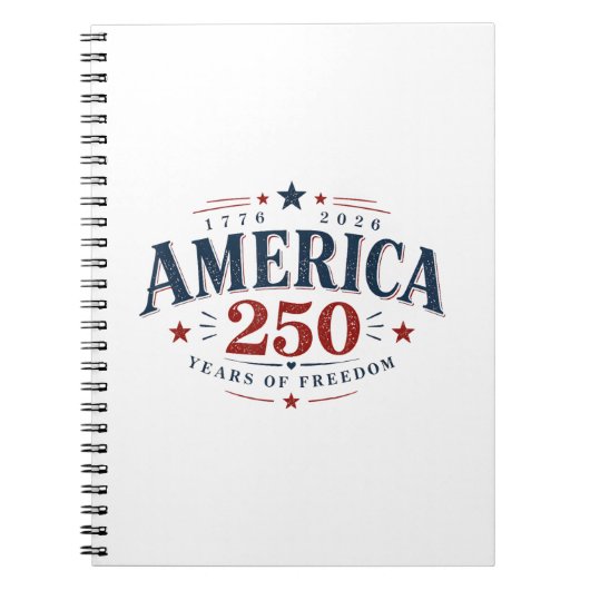 Amerika VS 250e, 250 jaar vrijheid Notitieboek (Voorkant)