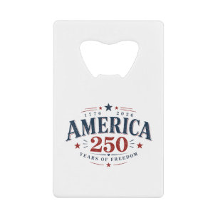 Amerika VS 250ste, 250 jaar vrijheid Creditkaart Flessenopener