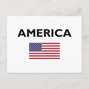 Amerika VS Amerikaans Vlag Licht Kleur Briefkaart