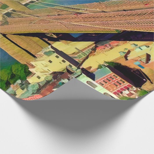 Amerika - VS - New York - NYC Brooklyn - Bridge Cadeaupapier (Hoek)