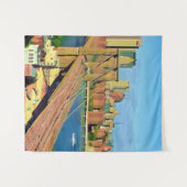 Amerika - VS - New York - NYC Brooklyn - Bridge Wandkleed (Voorkant (horizontaal))