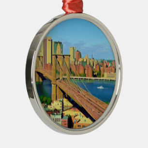 Amerika - VS - New York - NYC Brooklyn - Brug Metalen Ornament