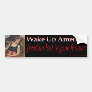 Amerika wakker maken bumpersticker