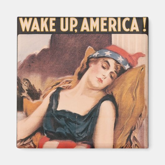 Amerika wakker maken magneet (Voorkant)