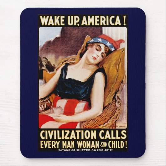 Amerika wakker maken muismat (Voorkant)