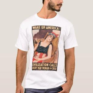 Amerika wakker maken t-shirt
